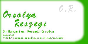 orsolya reszegi business card